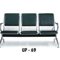 UP Furniture Waiting Chairs SS Frame and PU Leather Seat_0