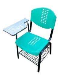 Sharon Plastic High Quality Shell Green Student Flap Chair 570 x 400 mm_0