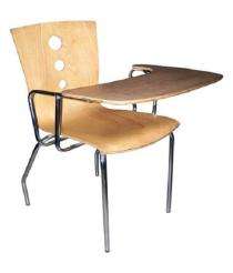 Sharon Wood & Shell Brown Student Flap Chair 580 x 480 mm_0
