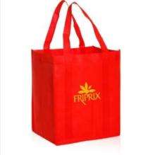 Non Woven Tote Bag Open Top 14 x 15 x 3 mm Red_0