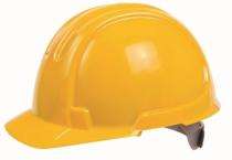 FRP Yellow Air Ventilated Safety Helmets_0