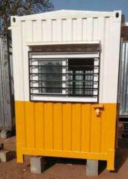 Akash Stainless Steel 7 ft Portable Security Cabin_0