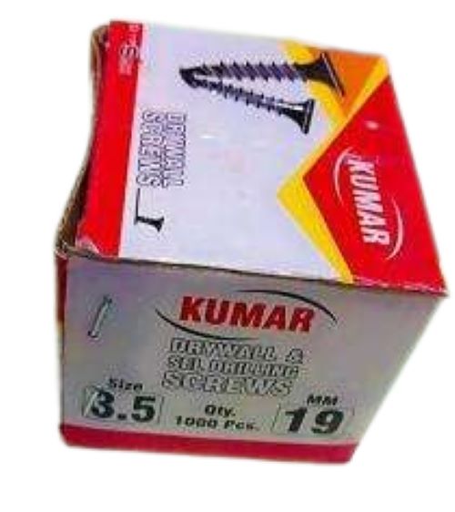KING KUMAR Bugle Head Needle Point Drywall Screw 3.5 x 19 mm Mild Steel Phosphated_1