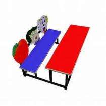 FRP 3 Seater Student Bench Desk_0