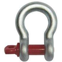 DAMRO Grade 60 Round Pin Bow Shackle 3/8 inch 12 Tons_0