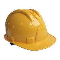 Plastic Yellow Ratchet Safety Helmets_0