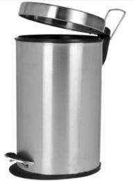 Pedal Bins Silver 20 L Stainless Steel_0