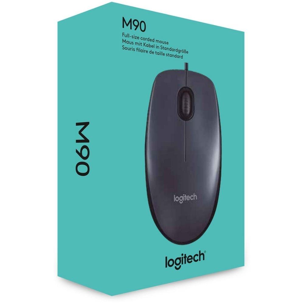 Logitech Mouse M90 Wired USB Optical ‎10.6 x 6.3 x 6.3 cm_1