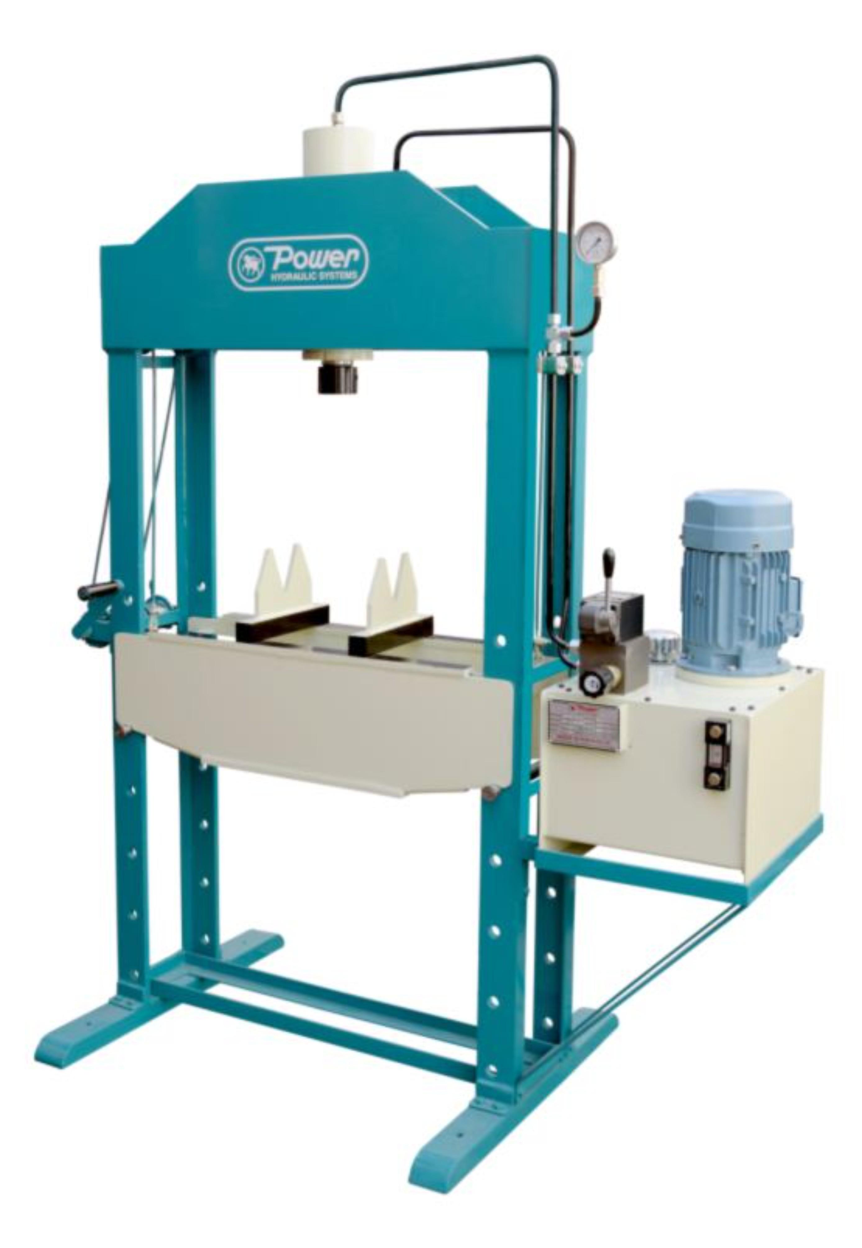 Buy POWER 40 ton Power Operated 200 mm H Frame Hydraulic Press 950 x 375 mm  online at best rates in India