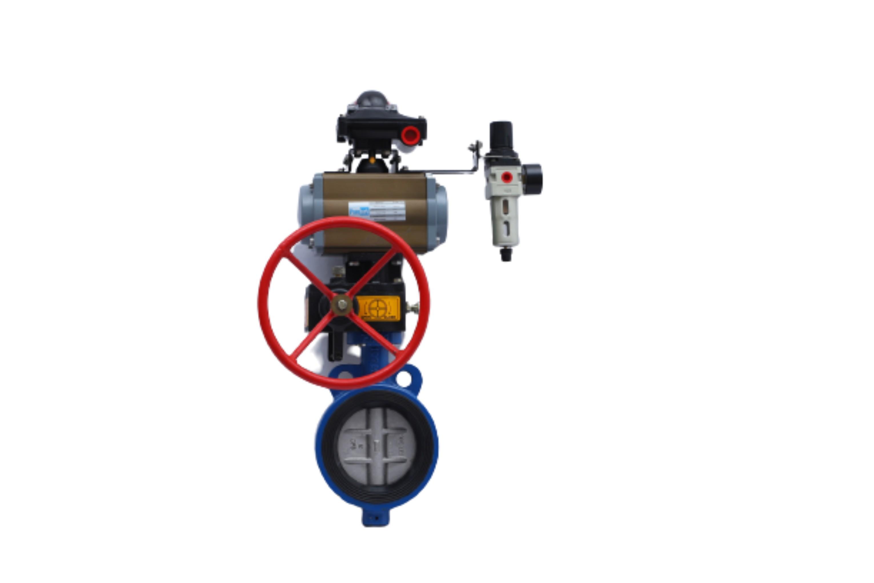 Buy 50 mm Actuator CI Butterfly Valves Insertion between Flanges online ...