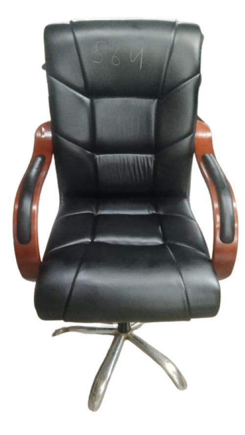 Hardik Enterprises Revolving Black 1080 x 635 x 605 mm Office Chairs_1