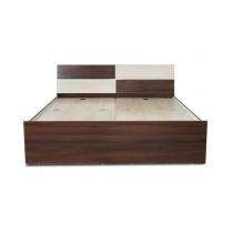 Solid Wood Box King Size Bed 6 x 6 ft Brown_0