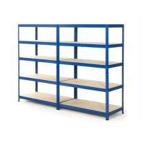 Mild Steel Angle Frame 4 Layers Industrial Racks 10 ft_0