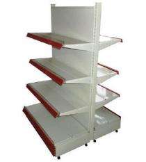 Mild Steel Double Sided Display Industrial Racks 4 ft_0