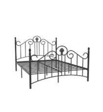 GD Iron Standard Double Bed 6.5 x 4.5 ft Black_0
