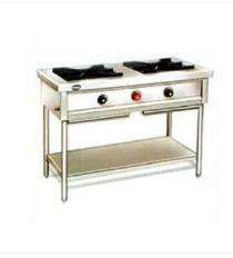 A-2 Two Burner Commercial Gas Stove Stainless Steel Grey_0