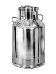 Stainless Steel 40 L Cylindrical Silver Milk Cans_0