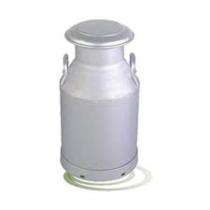 Aluminium 40 L Cylindrical Silver Milk Cans_0