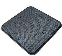 Crescent Foundry Chamber Manhole Cover Ductile Iron GGG50 Black Bitumen Painted 600 x 600 mm_0