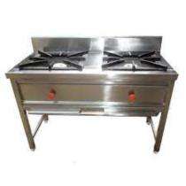 UC-351 Two Burner Commercial Gas Stove Stainless Steel Silver_0