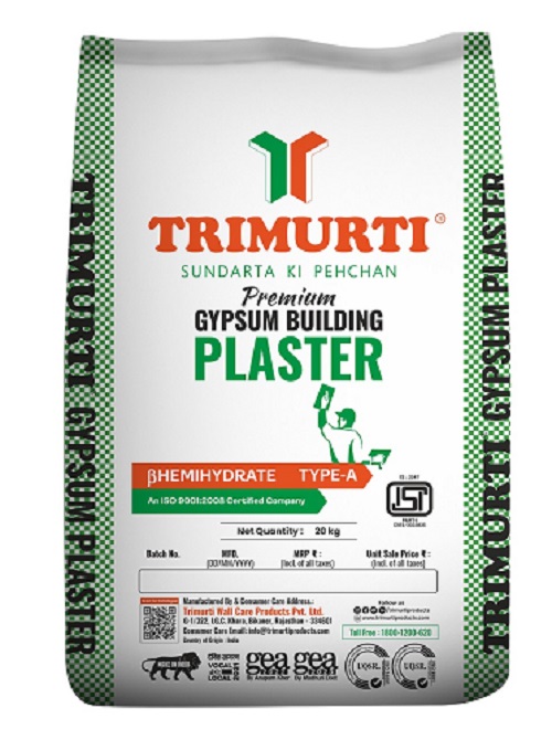 Trimurti Gypsum Plasters 20 kg White_1