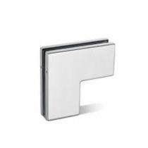 Gibson Glass Door Patch Fitting small L Corner Patch SS_0