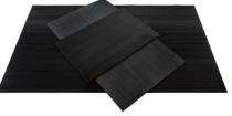 Floor Mats Wiper Recycled Rubber 100 x 60 cm Black_0