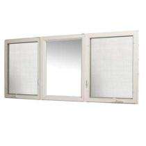 KD TRADING Casement 3 Panel White uPVC Window 5 x 6 ft_0