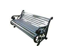 Deluxe playways industries 4 Seater Waiting Bench Cast Iron 70 x 26 x 31 inch_0