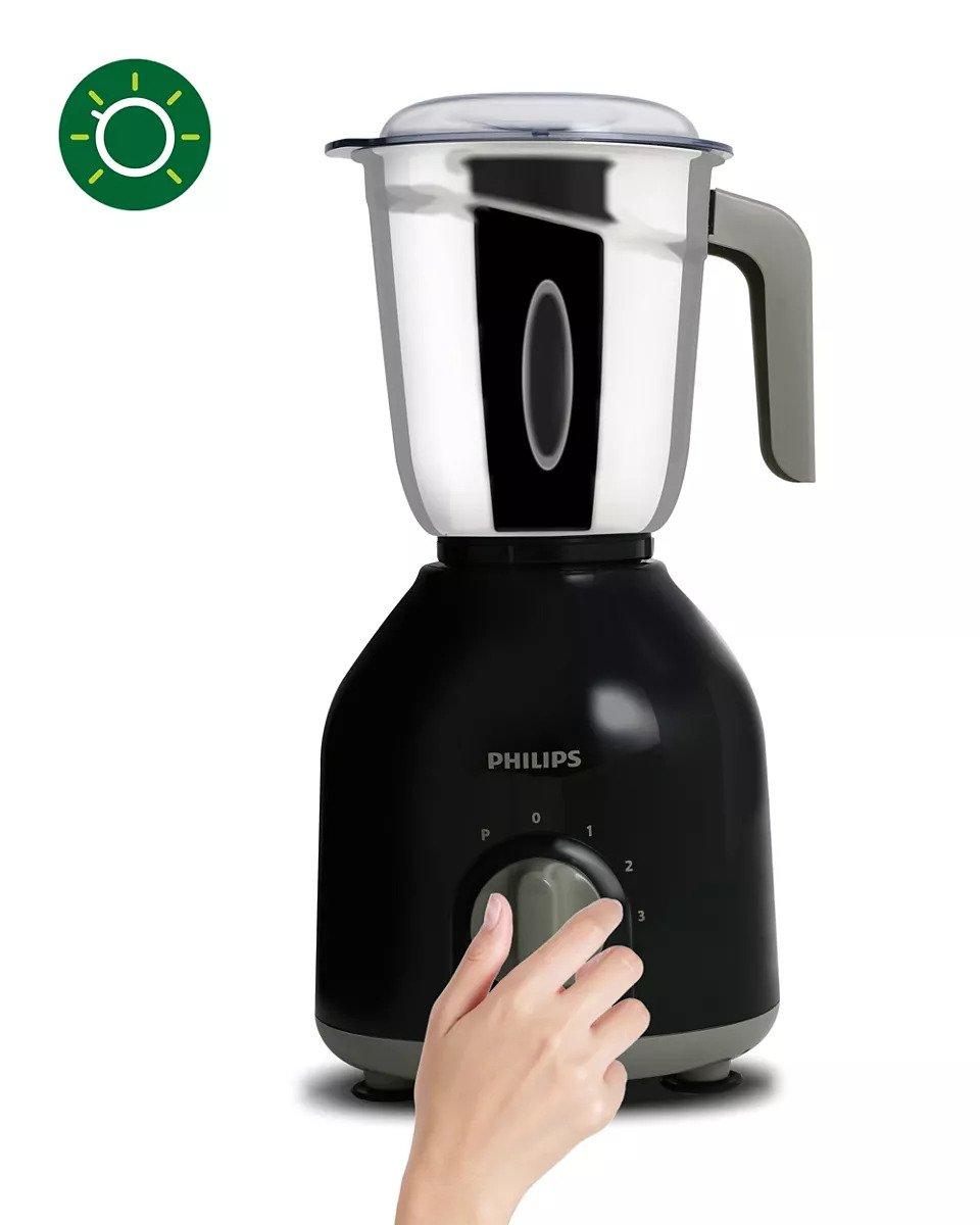 Philips HL7756/00 Mixer Grinder 750 W 3 Jar Black and Grey_2