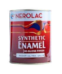 NEROLAC Synthetic Enamel PNS1 Oil Based Ultra White Enamel Paints_0
