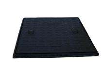 BHTEL Recessed Manhole Cover Cast Iron IS 210 Black Bitumen Painted 750 x 600 mm_0