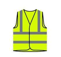 Polyester Safety Jackets L Reflective Green_0