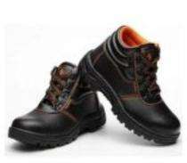 Leather Steel Toe Safety Shoes Black_0