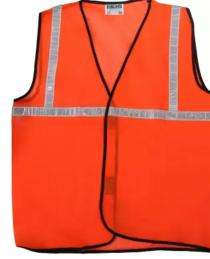 Polyester Safety Jackets M Without Sleeves Orange_0