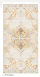EXXARO Carpat Gold 800 x 1600 mm Gold High Glossy Flat Glaze Vitrified Tile_0