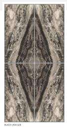 EXXARO Black Lava 800 x 1600 mm Black Lava High Glossy Flat Glaze Vitrified Tile_0