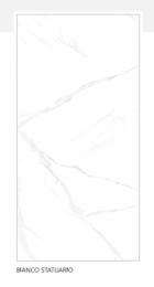 EXXARO Bianco Staturio 800 x 1600 mm White High Glossy Flat Glaze Vitrified Tile_0