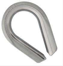 4.5 inch Standard Wire Rope Thimble Stainless Steel_0