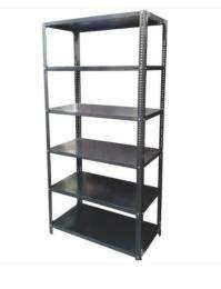 BOMBAY STEEL Mild Steel Slotted Angle 6 Layers Industrial Racks 1800 mm 900 x 350 mm_0