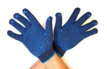 Dotted Rexine Safety Gloves L_0