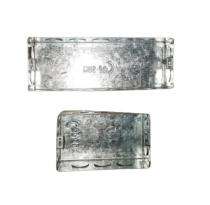 GULSHAN Galvanized Iron 2 Module Flush Metal Box_0