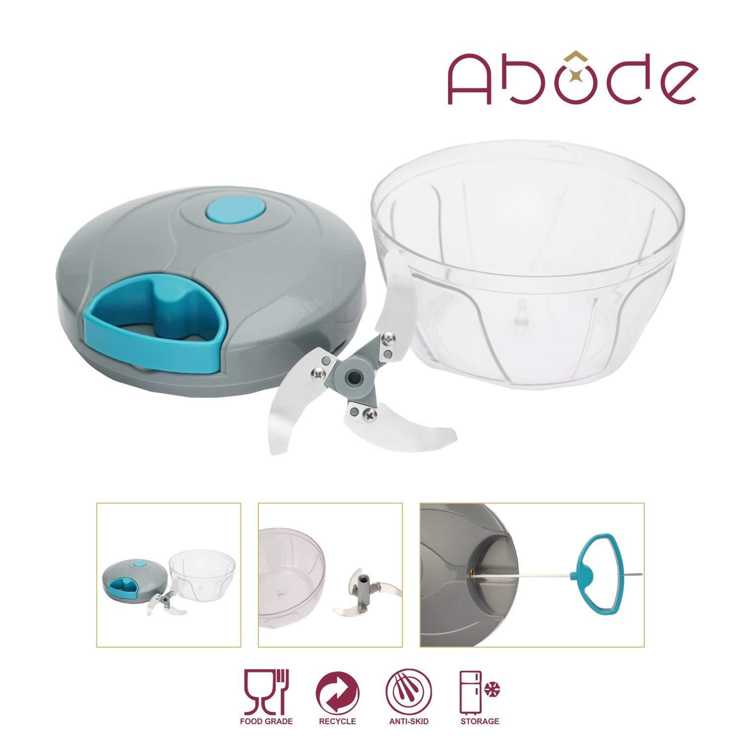 Abode 3 Blades 400 mL Manual Vegetable Chopper_2