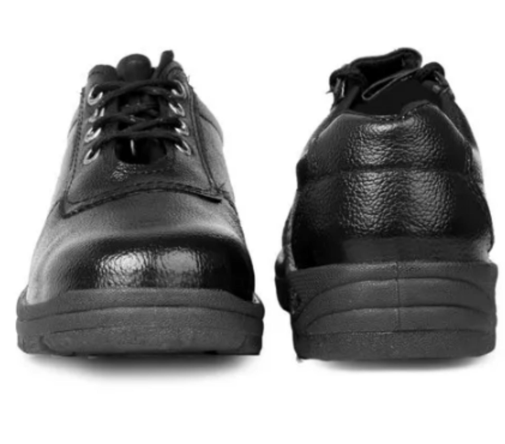 Suede Leather Steel Toe Safety Shoes Black_1