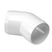 AJONTA 45 deg 65 mm White PVC Pipe Elbow_0
