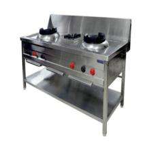 CGR 2-1 Three Burner Commercial Gas Stove Stainless Steel Silver_0