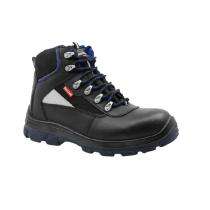 BLACK STEEL PSMF 104 CG Leather Steel Toe Safety Shoes Black_0