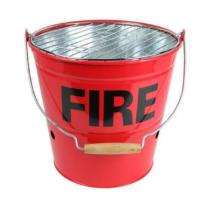 Stainless Steel 5 L Fire Bucket Red_0