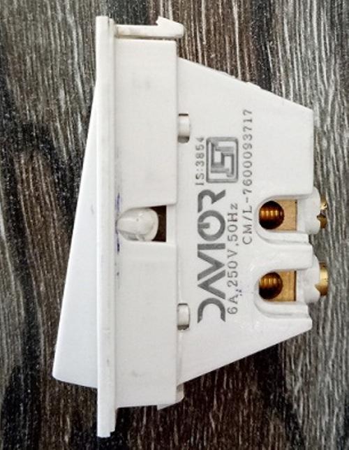 DAVIOR CR-101 White 6 A Electrical Switches_1