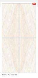 EXXARO Arano Masturd 600 x 1200 mm Beige High Glossy Flat Glaze Vitrified Tile_0